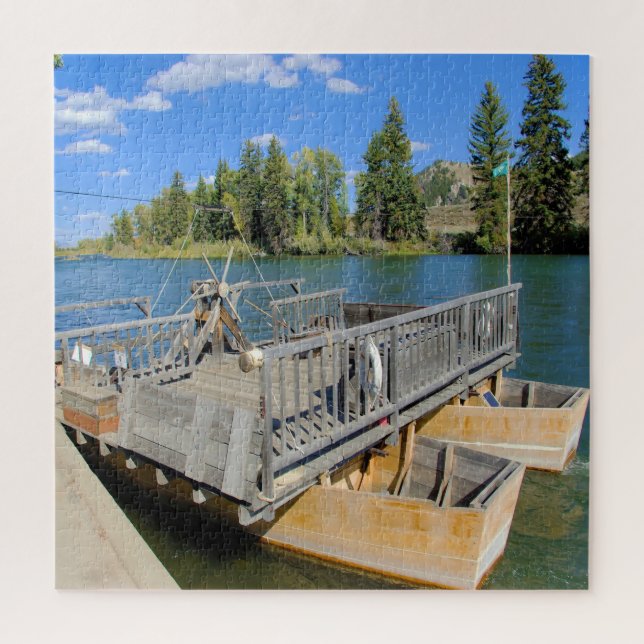 Wir Liebe Snake River Ferry Wyoming. Puzzle (Vertikal)