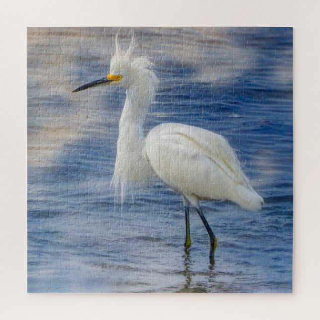 Wir Liebe Snowy Egrets in Florida Puzzle (Vertikal)