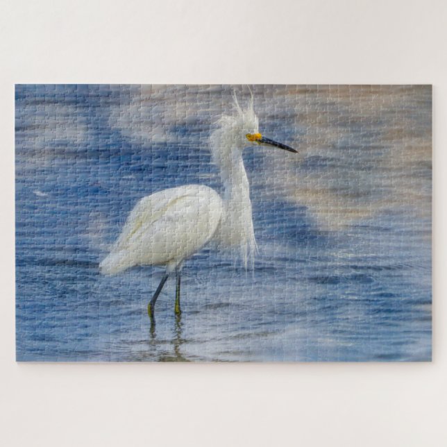 Wir Liebe Snowy Egrets in Florida Puzzle (Horizontal)