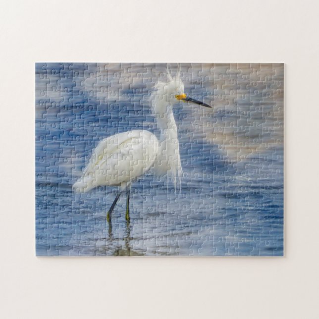 Wir Liebe Snowy Egrets in Florida Puzzle (Horizontal)
