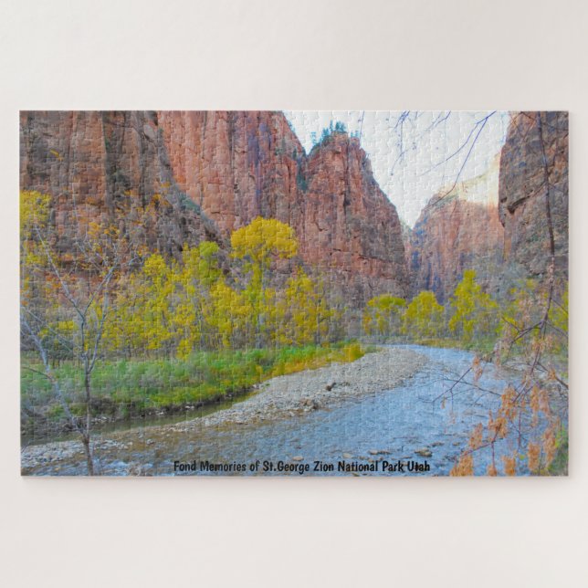 Wir Liebe St. George Zion Nationalpark Utah Jigsaw Puzzle (Horizontal)