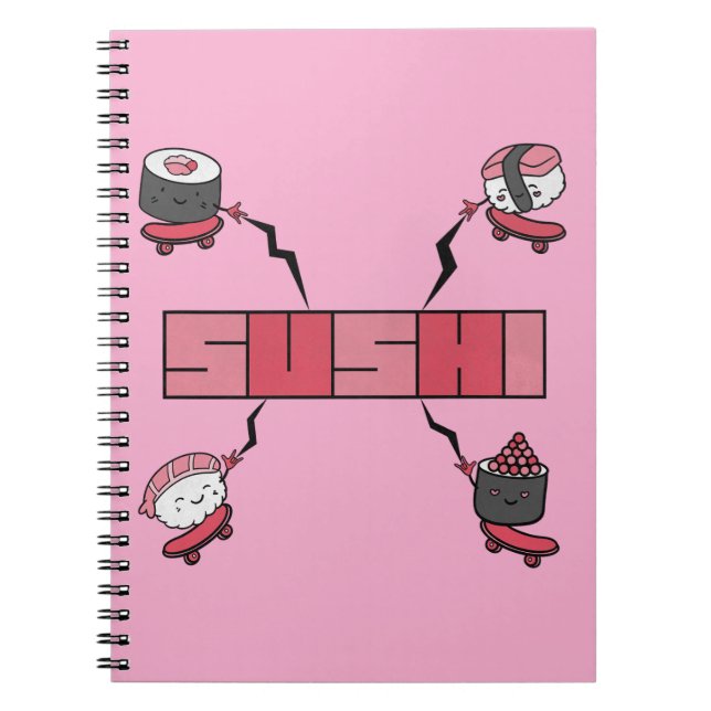 Wir Liebe Sushi - Sushi Liebe - ASL ILY Obsession Notizblock (Vorderseite)