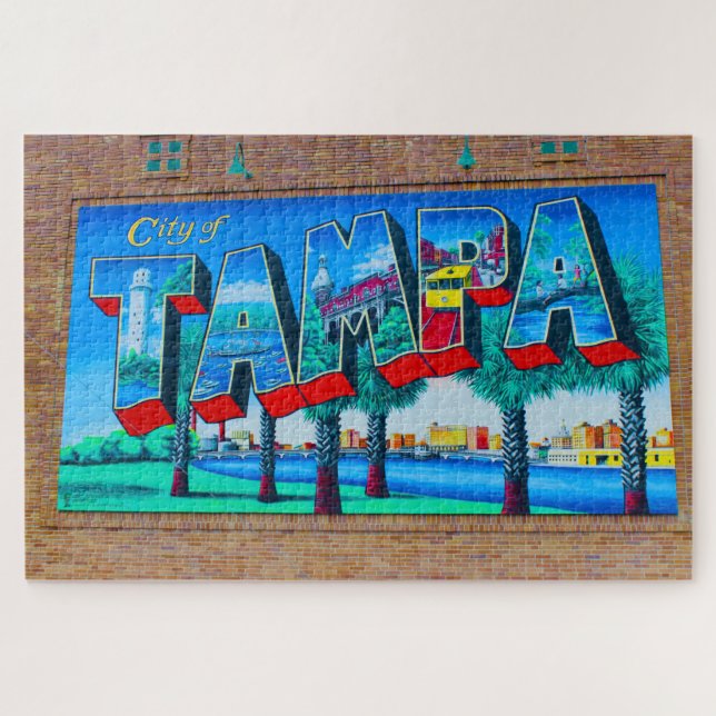 Wir Liebe Tampa Florida Puzzle (Horizontal)