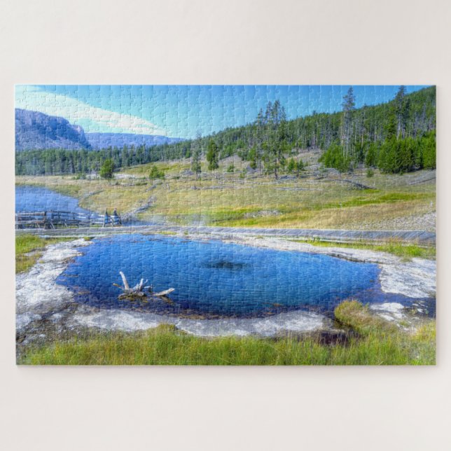 Wir Liebe Terrasse Hot Springs Wyoming Puzzle (Horizontal)
