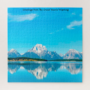 Wir Liebe The Grand Teton's Wyoming. Jigsaw Puzzle