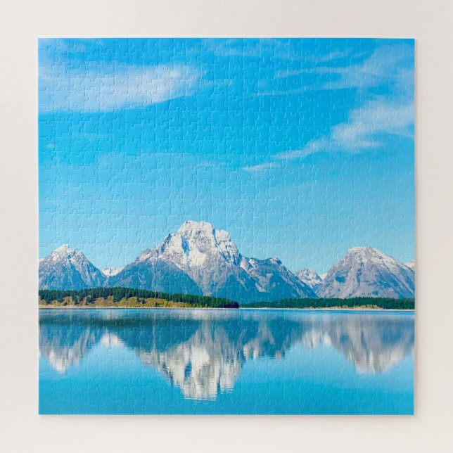 Wir Liebe The Grand Teton's Wyoming. Puzzle (Vertikal)