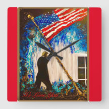 Wir Liebe Trump Clock