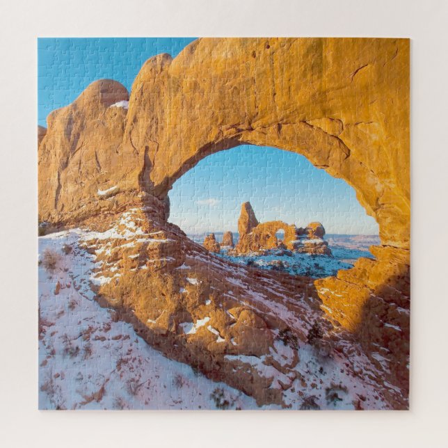 Wir Liebe Turret Arch Utah Puzzle (Vertikal)