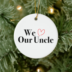 Wir Liebe unser Onkel Weihnachts-Foto Ornament
