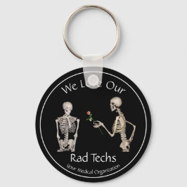 Wir Liebe unsere Krassen Techs mit Skeletten Schlüsselanhänger