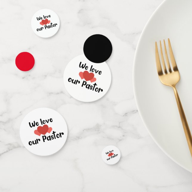 Wir Liebe unseren Pastor Konfetti (Gruppe)