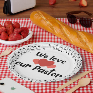 Wir Liebe unseren Pastor Pappteller