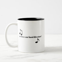 Wir Liebe unserer Banddirektorin - Tasse - Schwarz
