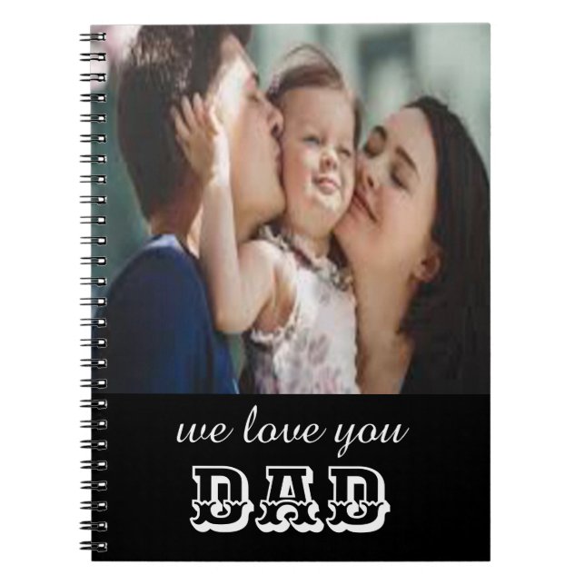 Wir Liebe Vater SpiralNotebook Notizblock (Vorderseite)