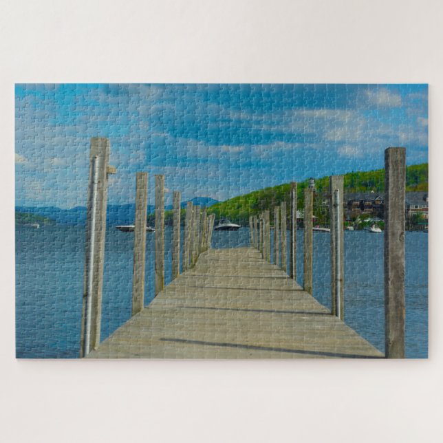 Wir Liebe Vinnipausake Lake New Hampshire Puzzle (Horizontal)