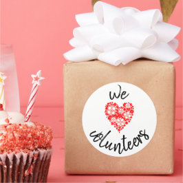 Wir Liebe Volunteers Stickers