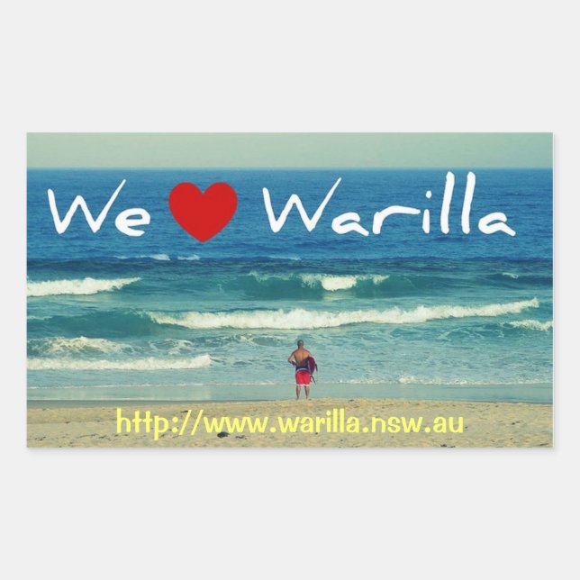 Wir Liebe Warilla Sticker (Vorderseite)