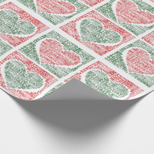 Wir Liebe Weihnachts-Geschenkpapier Geschenkpapier