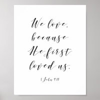 Wir Liebe, weil er uns zum ersten Mal Verse liebt 