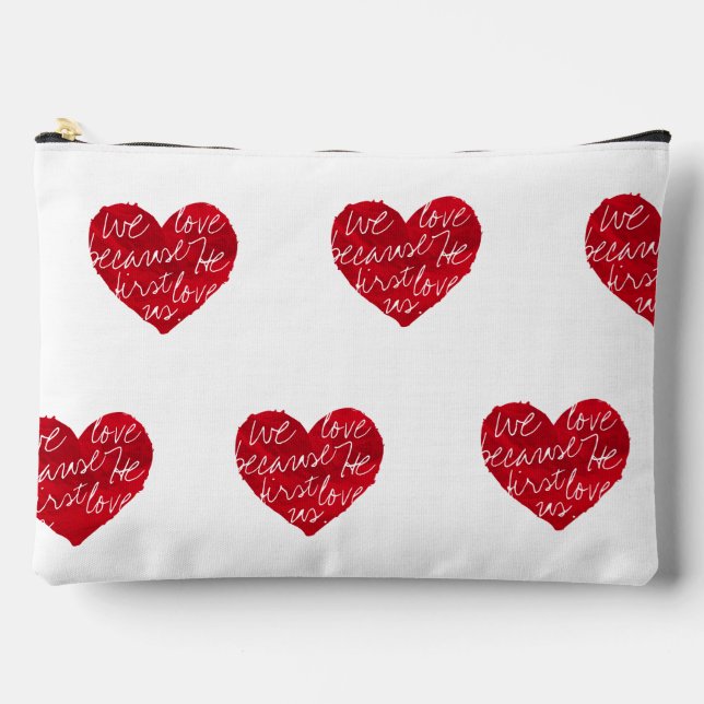 Wir Liebe, weil er zuerst weiß Zubehörtasche (Vorderseite)