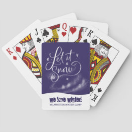 Wir Liebe Winter! Fun Snowy Night Playing Cards Spielkarten