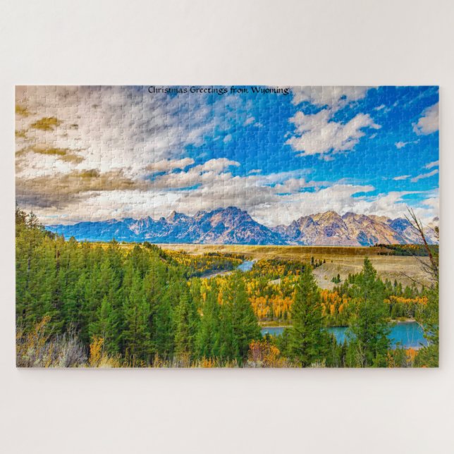 Wir Liebe Wyoming Jigsaw Puzzle (Horizontal)