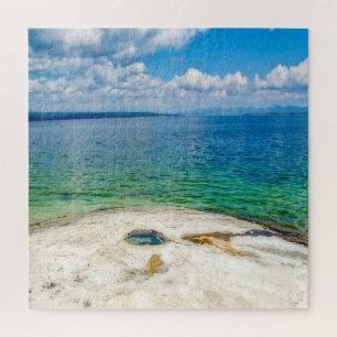 Wir Liebe Yellowstone Lake Wyoming. Puzzle