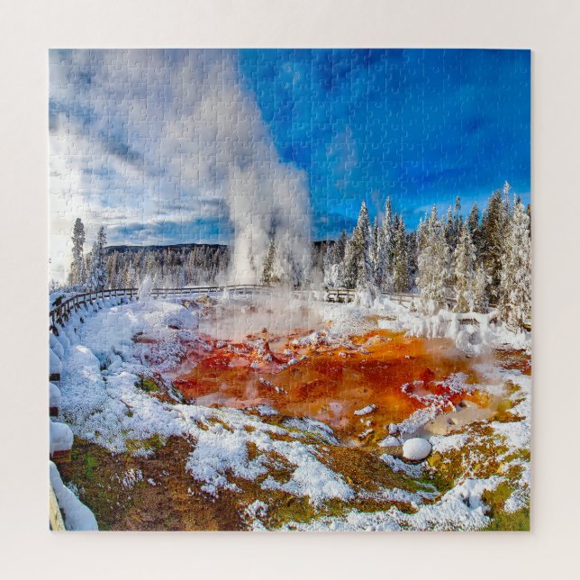 Wir Liebe Yellowstone Nationalpark Puzzle (Vertikal)