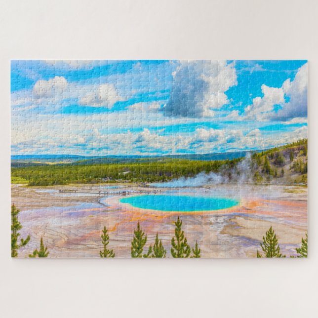 Wir Liebe Yellowstone Wyoming Puzzle (Horizontal)
