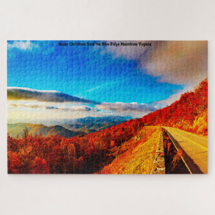 Wir lieben Blue Ridge Mountains Virginia. Jigsaw P Puzzle