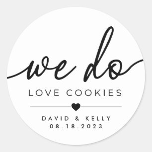 Wir lieben Cookies Rund Sticker, PGH Cookie Table Runder Aufkleber