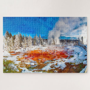 Wir lieben den Yellowstone-Nationalpark Puzzle