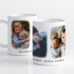 Wir lieben dich, Daddy personalisierte benutzerdef Kaffeetasse