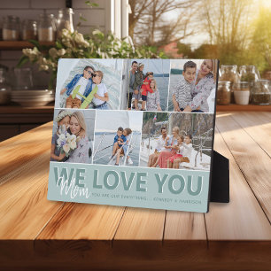 'Wir lieben Dich' Foto-Collage für Mama Personal Fotoplatte