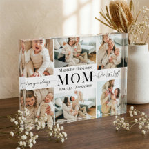 Wir lieben dich Mama Einfaches Mutter Collage Erin