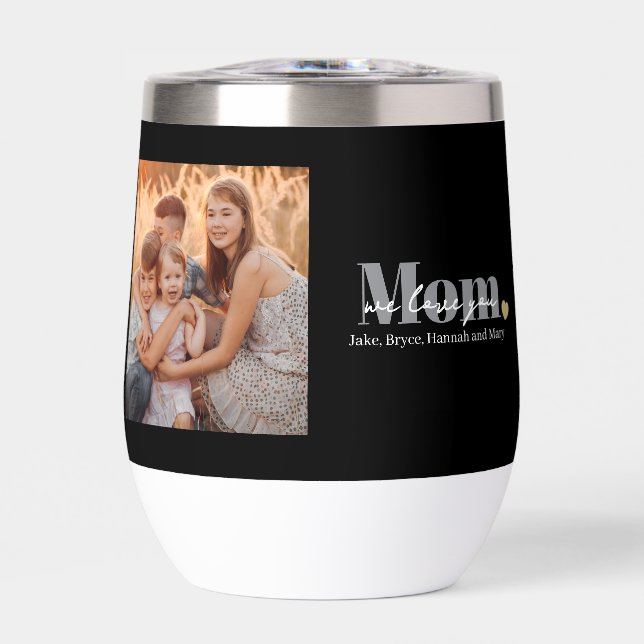 Wir lieben dich Mama Foto-Geschenk (Vorderseite)