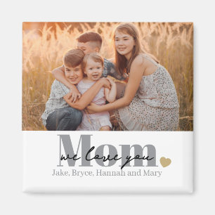 Wir lieben dich Mama Foto-Geschenk Magnet