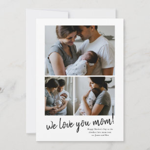 wir lieben dich Mama Foto Muttertagskarte Feiertagskarte