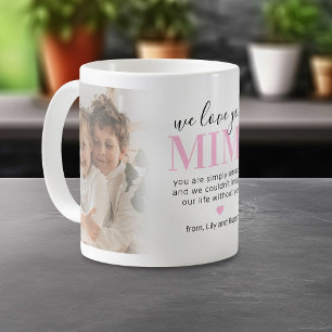 Wir lieben dich Mimi 2 Foto Kaffeetasse