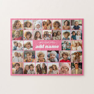 Wir lieben dich Oma - 30 Foto-Collage Puzzle