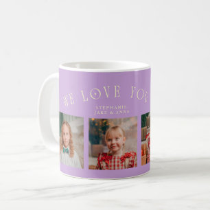Wir lieben dich Oma 4-Foto Wisterie Kaffeetasse