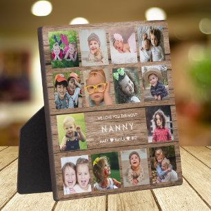 Wir lieben dich Oma Enkelkinder 14 Fotocollage Hol Fotoplatte