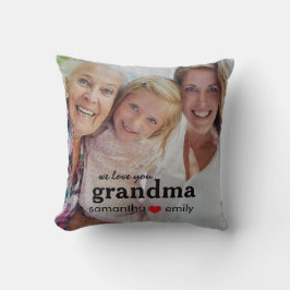wir lieben dich Oma Foto  Kissen