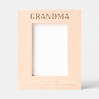 Wir lieben dich, Oma Geätzte Rahmen