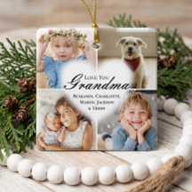 Wir lieben dich, Oma - Herz - Enkelkinder Fotocoll