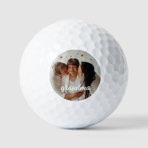Wir lieben dich Oma individuelles Foto Golfball