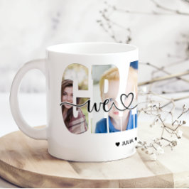 Wir lieben dich Opa Foto und Name hinzufügen Kaffeetasse