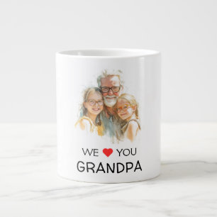 Wir lieben dich Opa Tasse Personalisiertes Foto