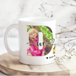 Wir lieben dich Papa Foto und Namen hinzufügen Kaffeetasse