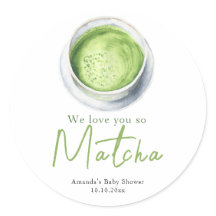 Wir lieben dich so Matcha Baby Shower
